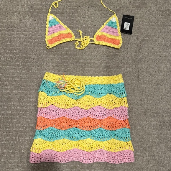 Colorful Crochet Skirt - Picture 1 of 3